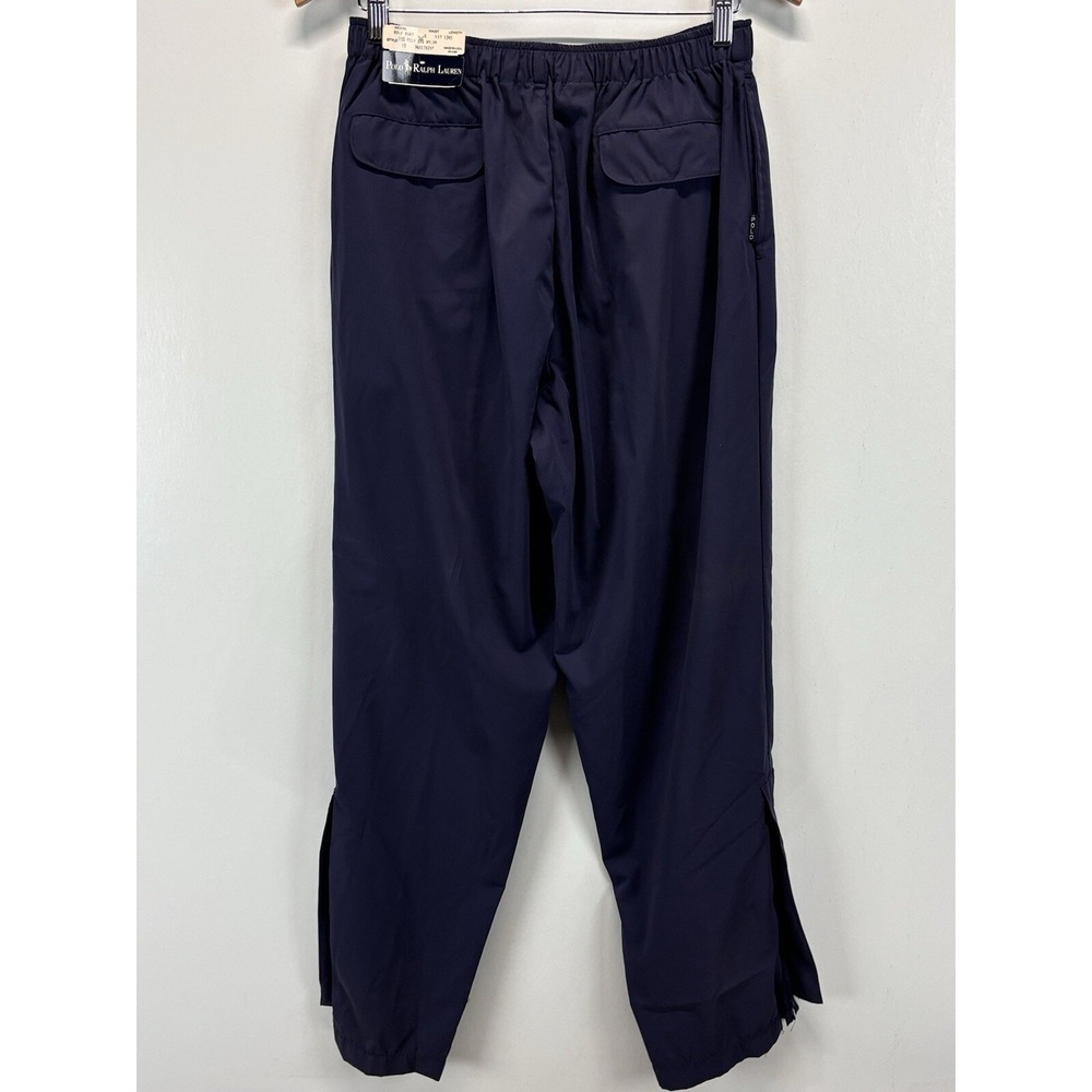 NEW! Polo Ralph Lauren Track Pants Sz Small Men's Navy Ankle Zip Deadstock READ - Picture 3 of 10